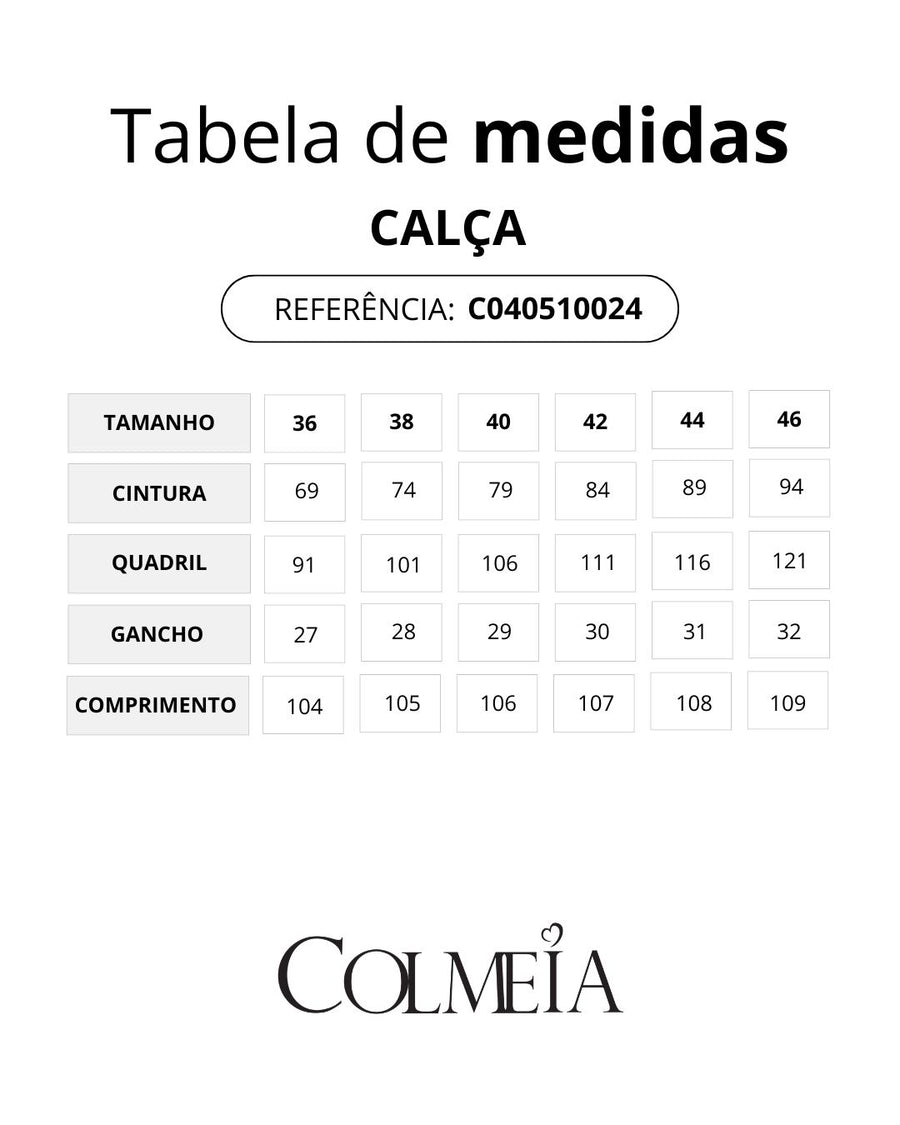 Calca Wideleg Com Recortes E Apliques