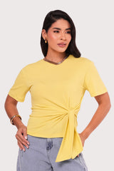 Blusa T-shirt Com Amarracao