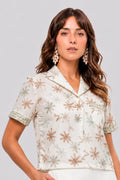Blusa Com Vivos E Dobroes