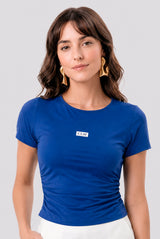 Blusa Baby Look Com Franzidos