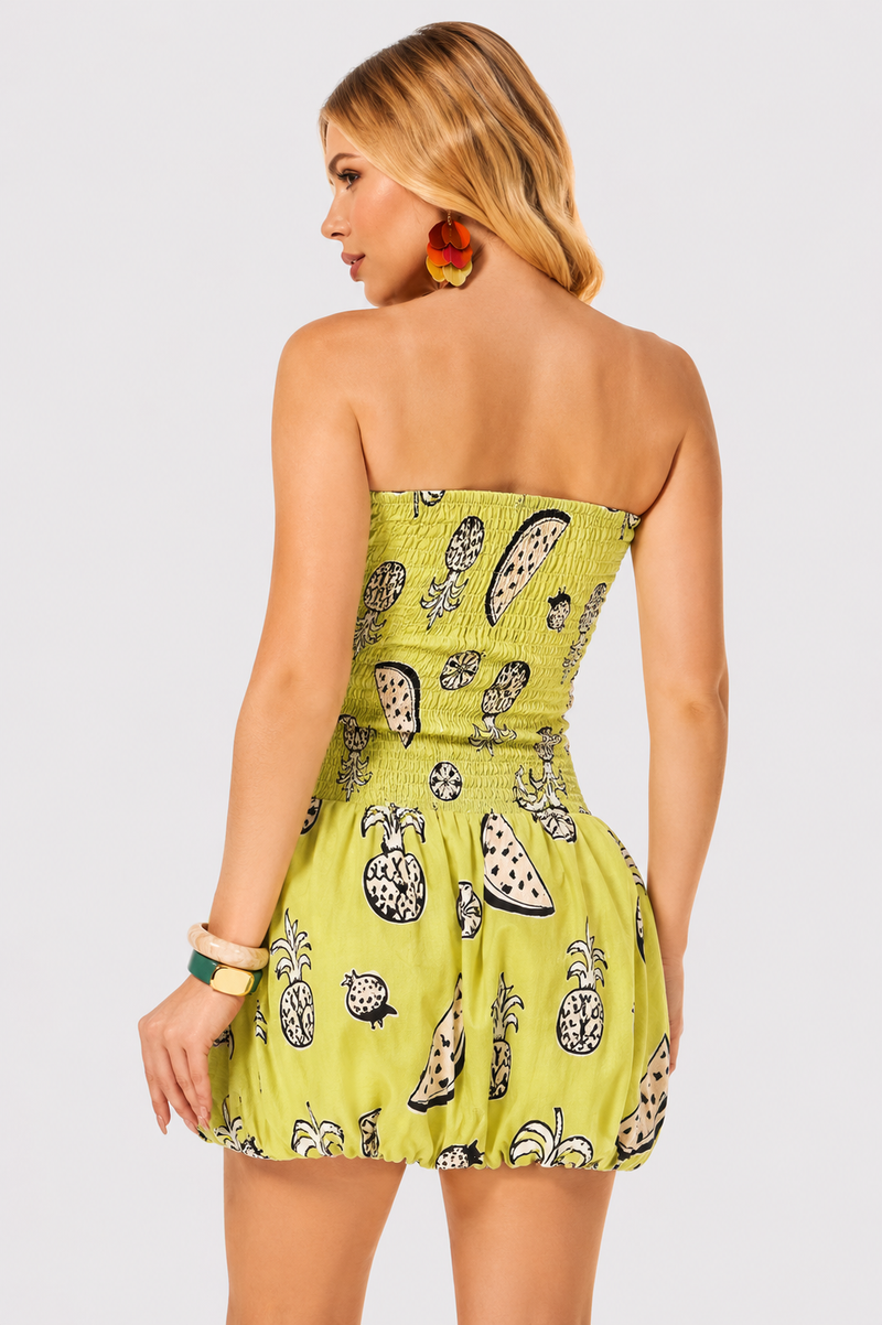 Vestido com Elastex e Saia Balonê